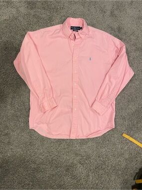 Ralph Lauren Pink Classic Oxford Button-Down Shirt